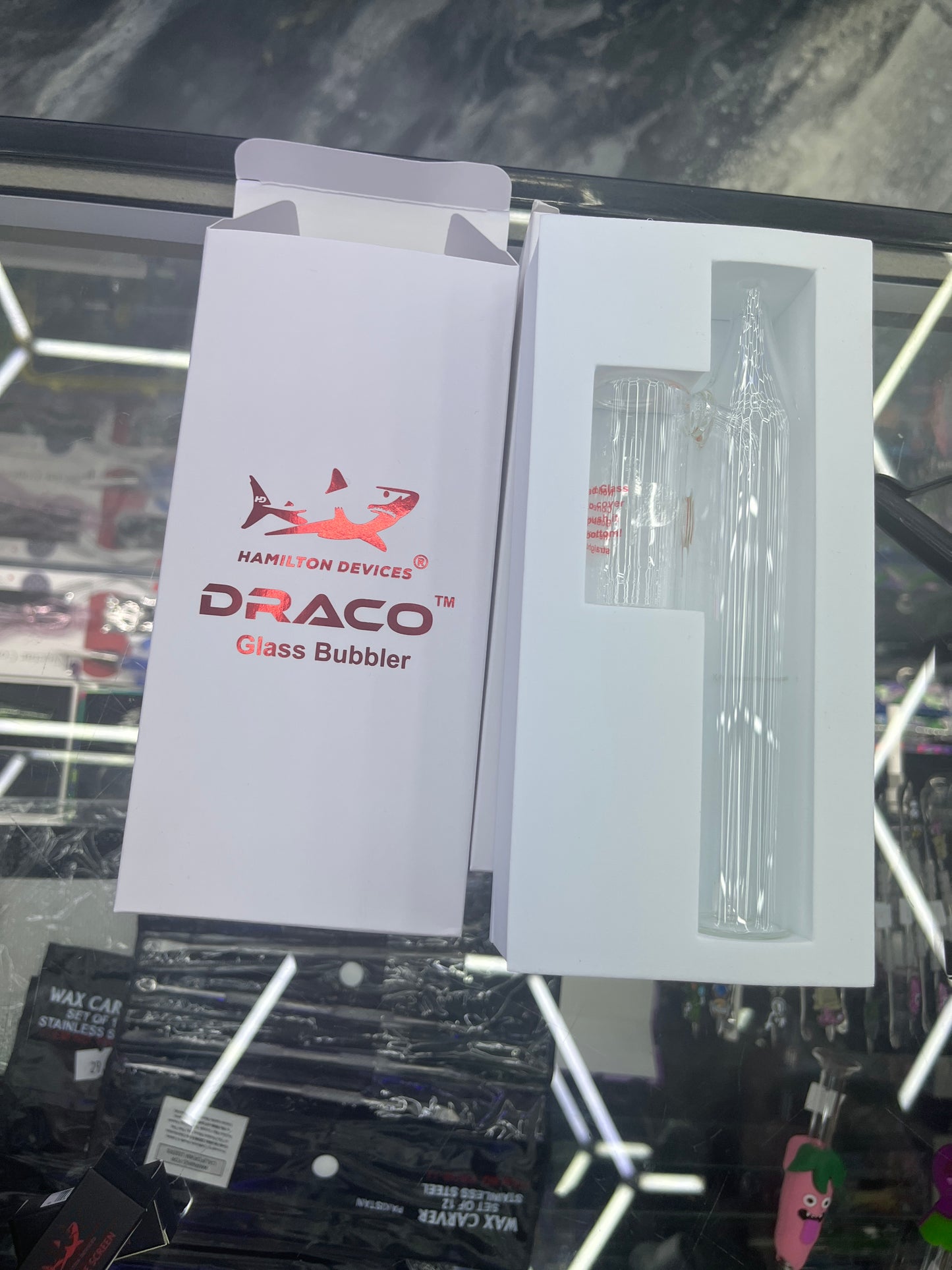 Hamilton devices Draco glass bubbler