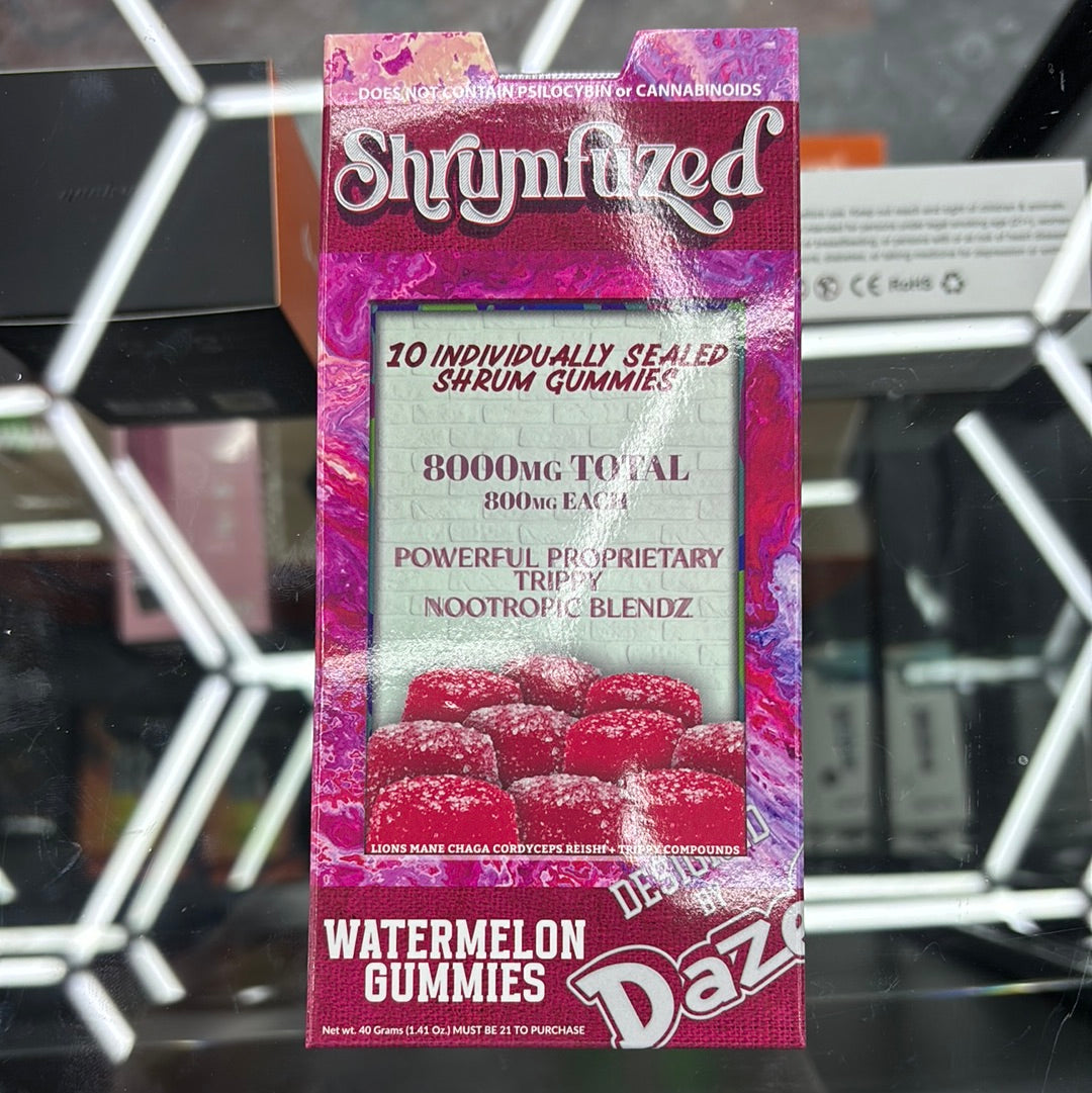 Shrumfuzed 10pack watermelon shroom gummies