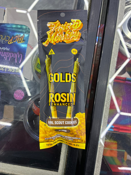 Flying monkey gold rosin enhanced Girl Scout cookies hybrid