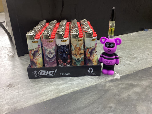 Animal bic lighter