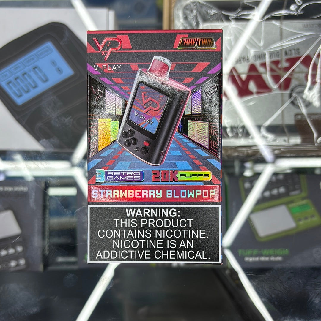 V play strawberry blow pop