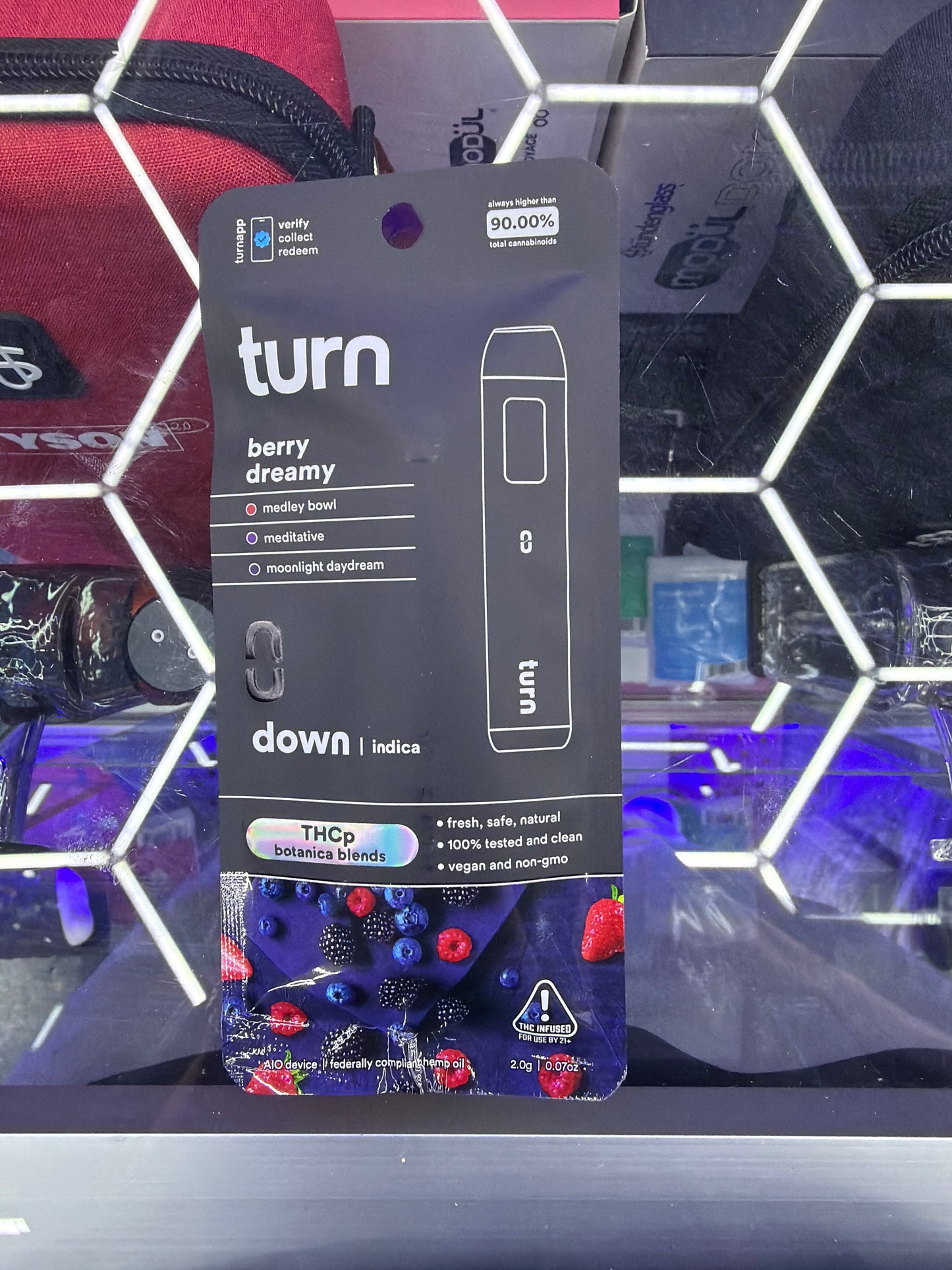 Turn Thcp botanica blends 2g disposable Indica berry dreamy