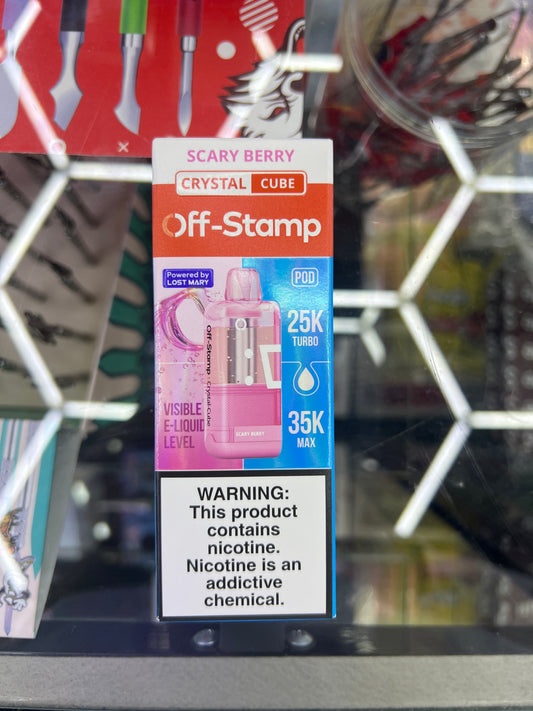 Off stamp crystal cube 25K scary berry