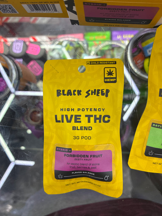 Black sheep live thca 3g pod forbidden fruit hybrid