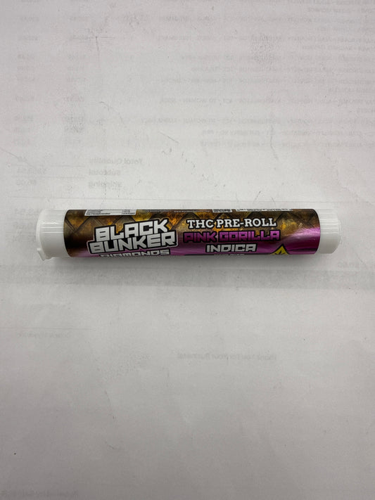 Black Bunker THC Diamonds Pre-Rolls 2G
King size Pink Gorilla indica