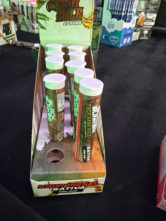 Black bunker moon rocks thcp pre-rolls 2g sour diesel sativa
