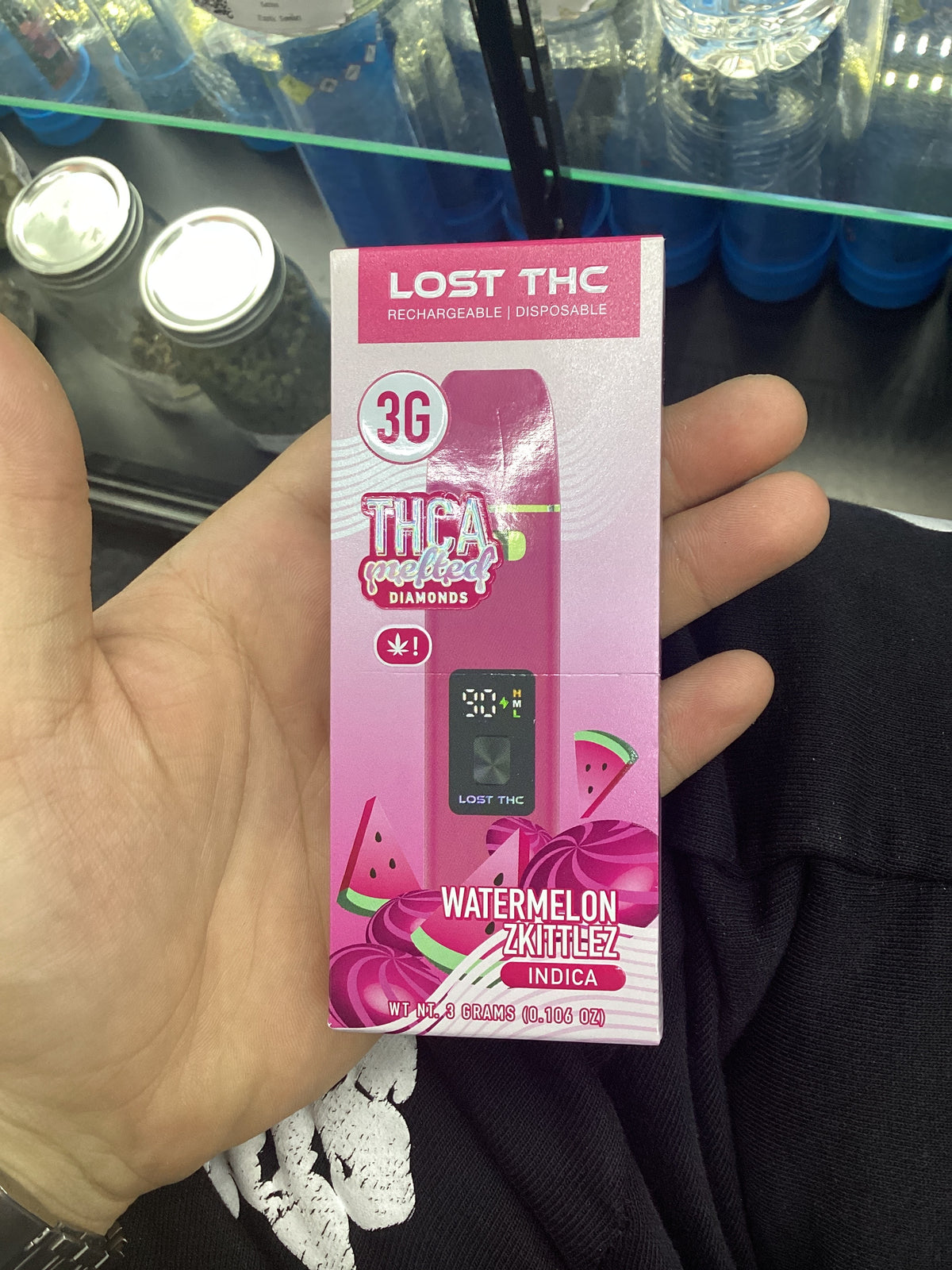 Lost thc melted diamonds 3g watermelon zkittles indica
