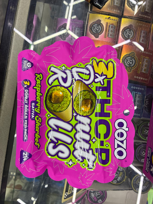 Dozo 3x thcp donut rolls raspberry sherbet sativa