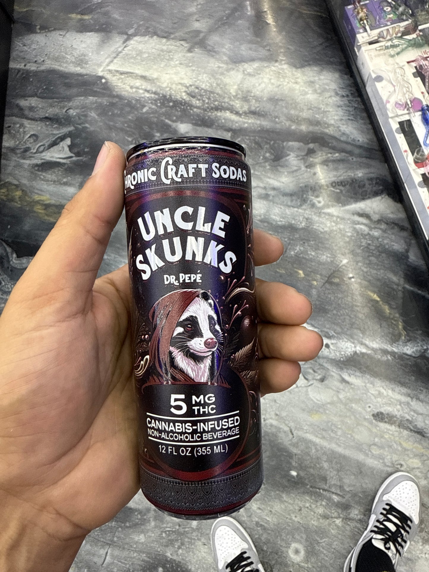 Uncle skunk’s dr pepe 5mg THCp infused drink