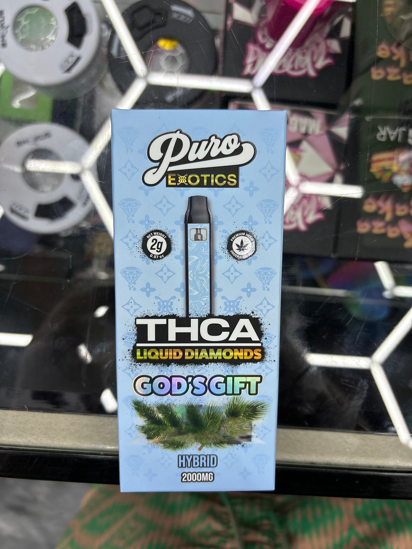 Puro thca liquid diamonds gods gift , 2G hybrid