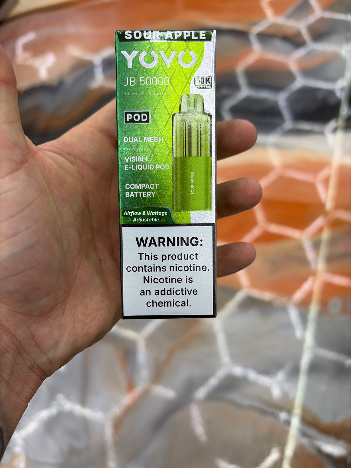YOVO JB 50k Refill pod Sour Apple