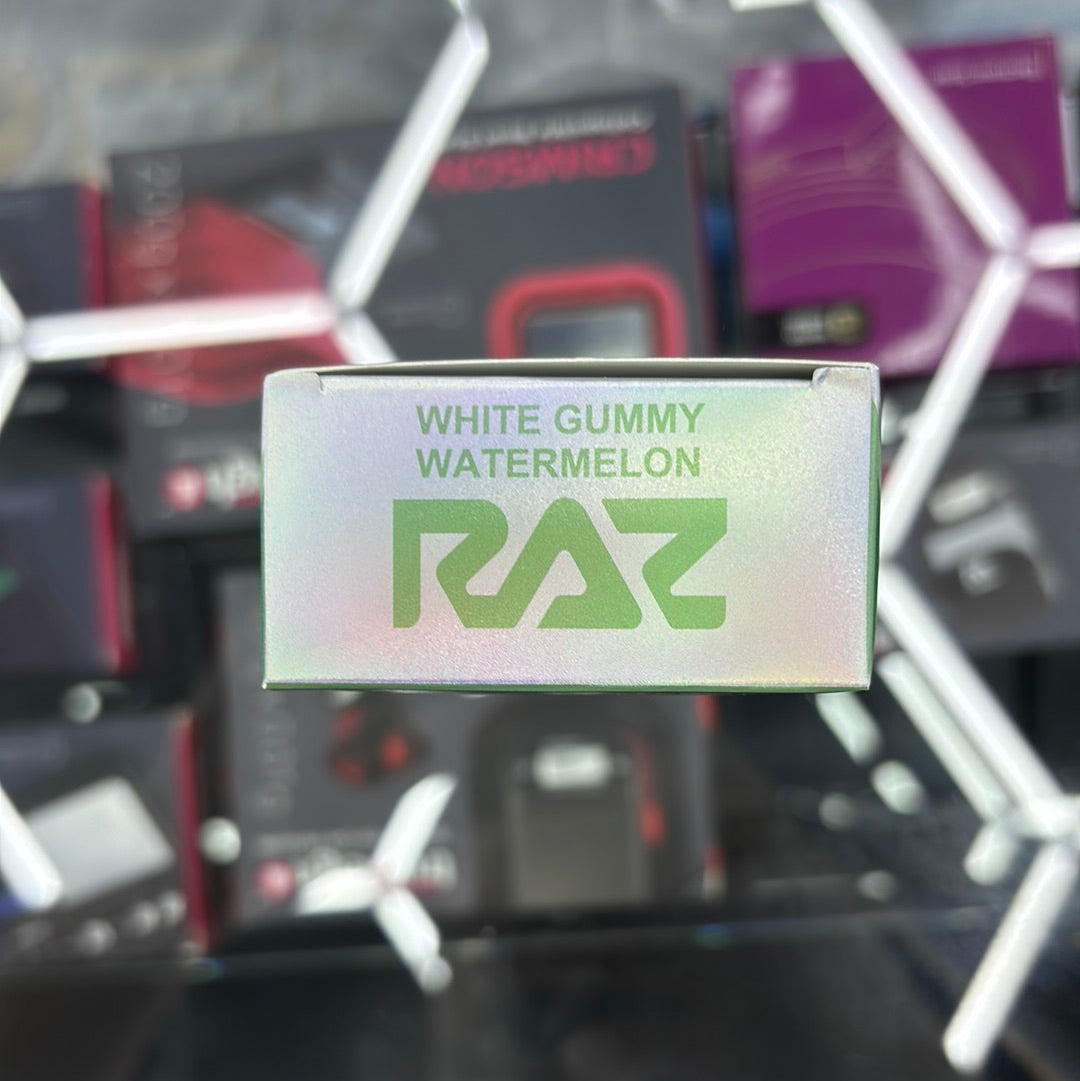 Raz white gummy watermelon , 9000 puffs