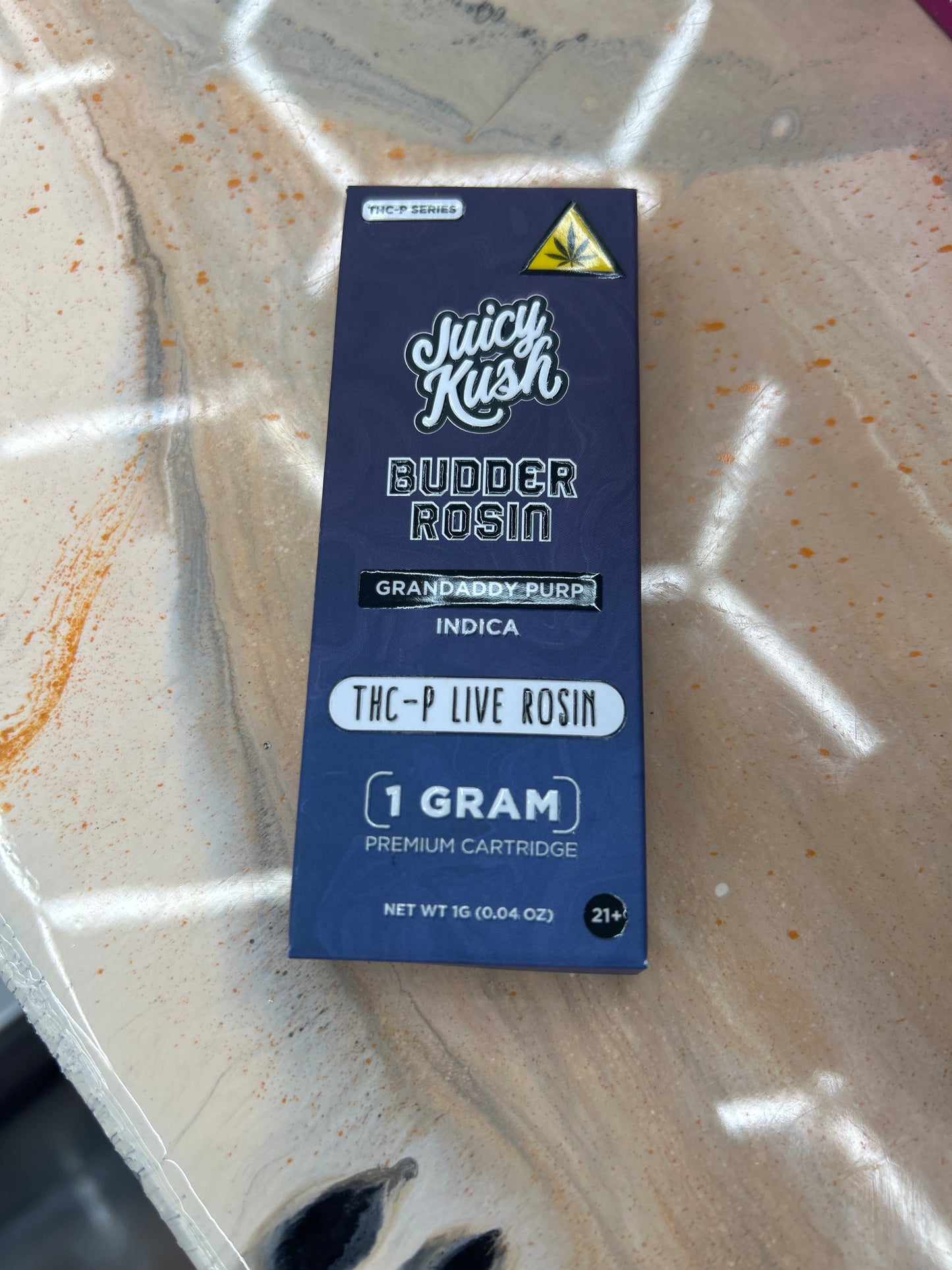 Juicy kush budder rosin 1g vape granddaddy purp indica