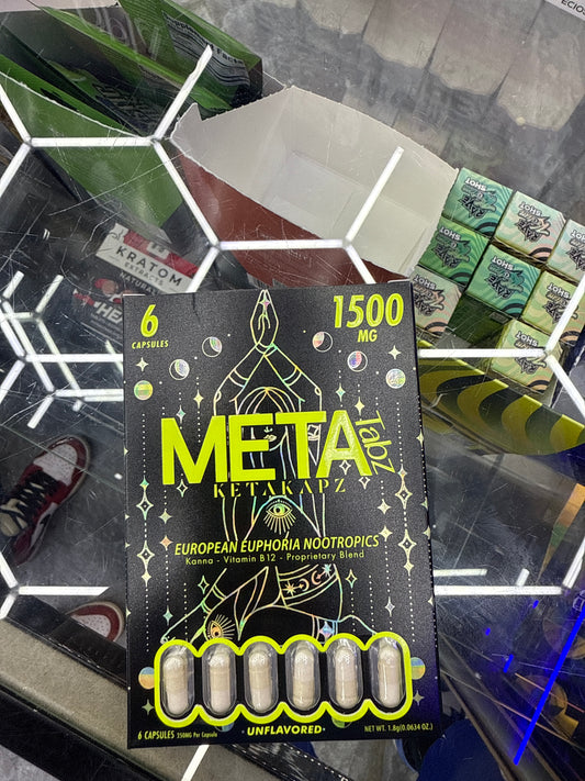 Meta 1500mg six capsules European euphoria unflavored