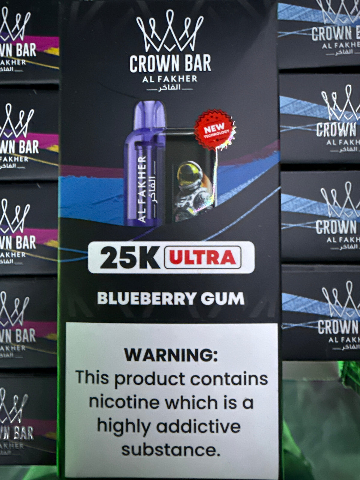 Al fakher crown bar 25k blueberry gum