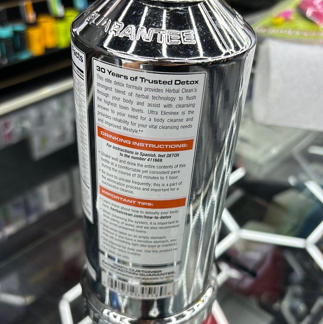 Herbal clean, ultra eliminex detox strawberry mango flavor, 32 ounce