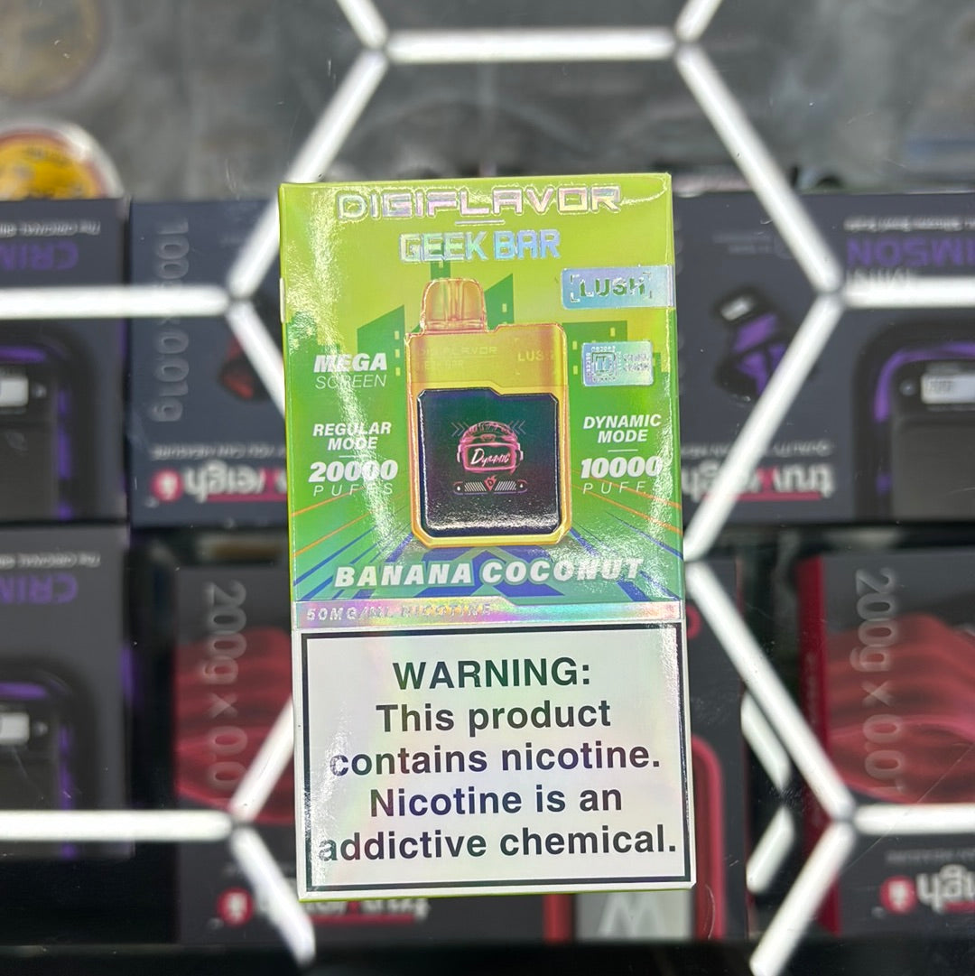 Geekbar 20,000 puffs banana coconut