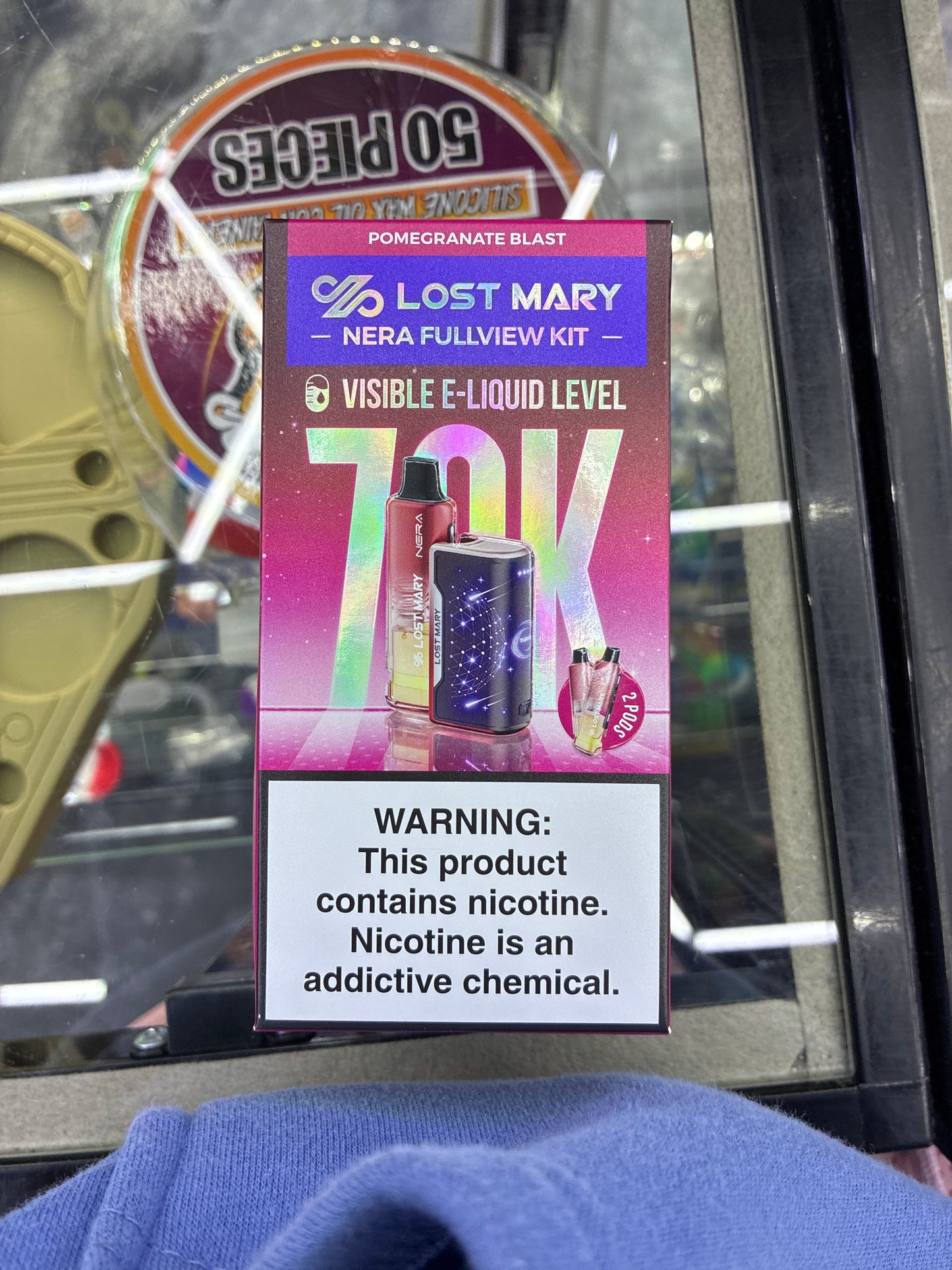 Lost Mary nera fullview kit 70k hits pomegranate blast