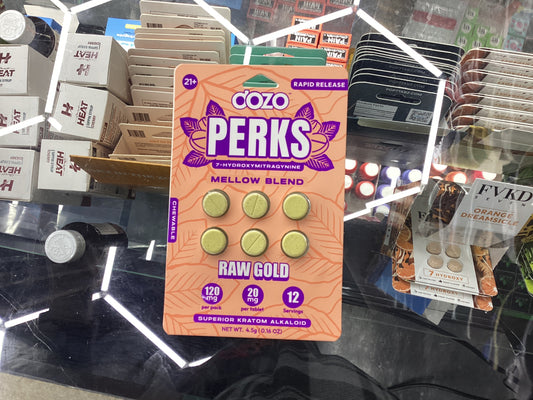 Perks 7hydro mellow blend raw gold 20mg