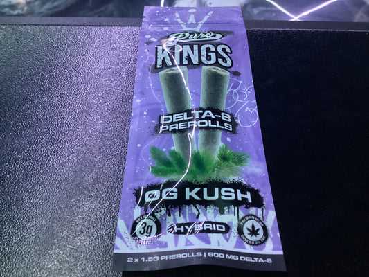 Puro kings Delta 8 pre-roll OG kush hybrid 3G