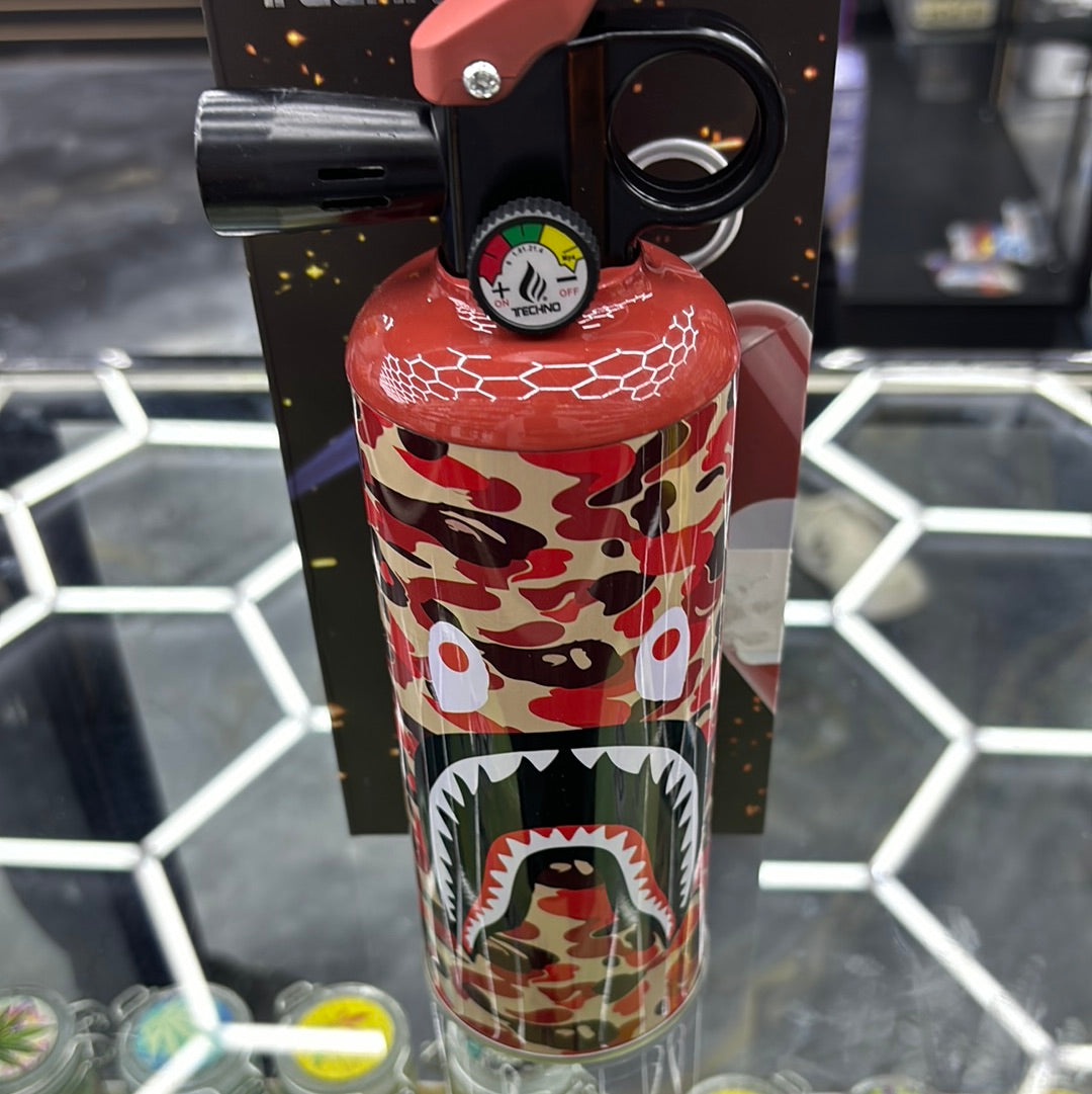 Extinguisher torch, red bape, techno torch