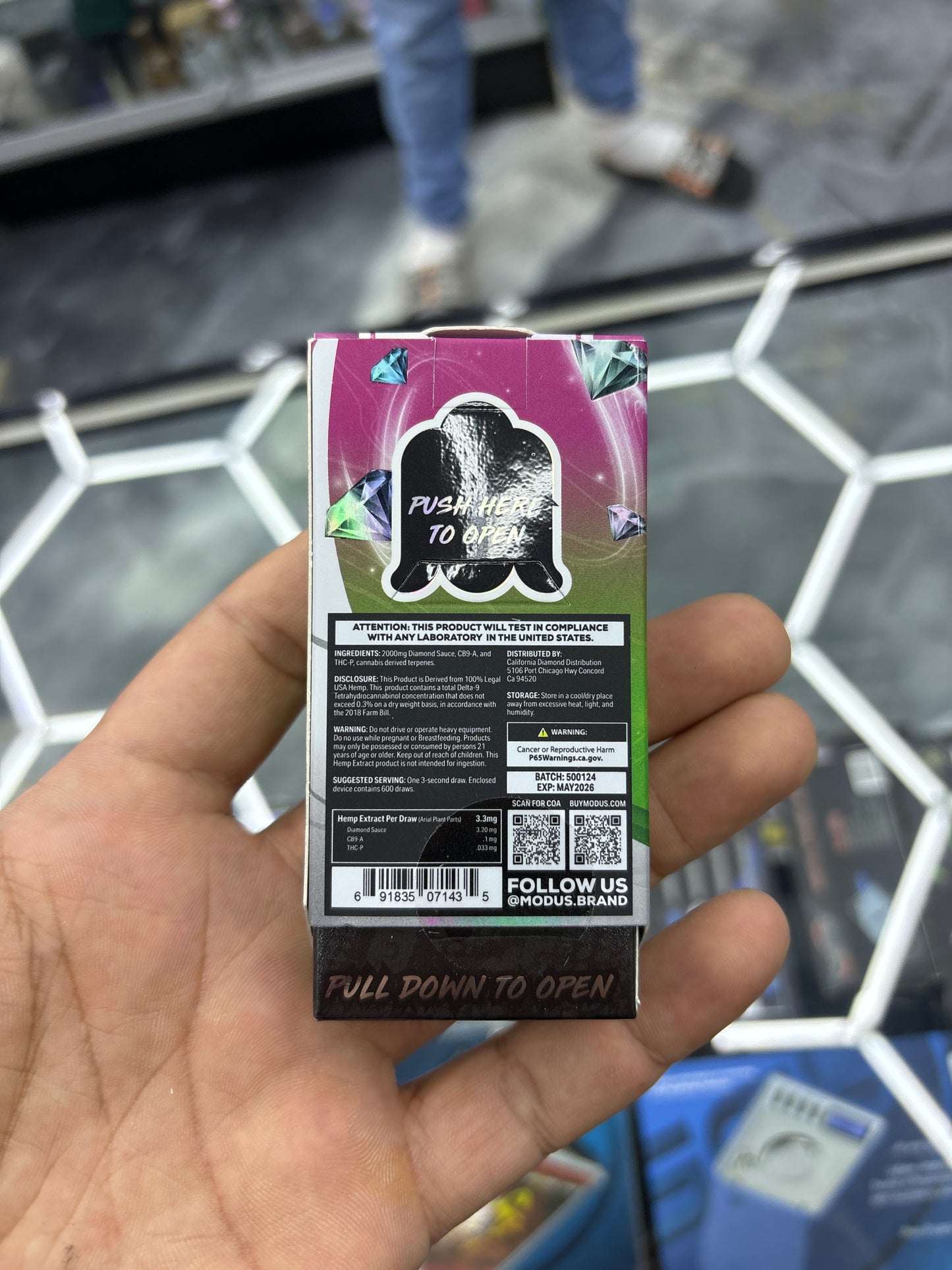 Modus platinum blend watermelon skittles indica 2g cartridge