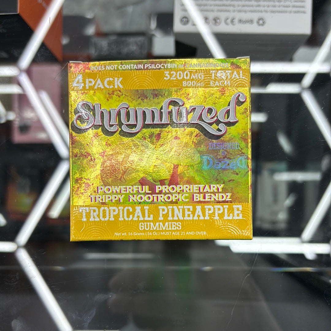 Shrumfuzed 4pack tropical pineapple shroom gummies