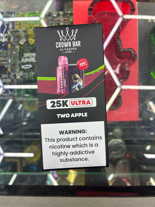 Crown bar al fakher 25k ultra two apple