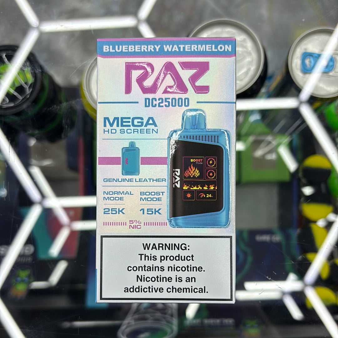 Raz dc25000 25k puffs blueberry watermelon ￼ ￼