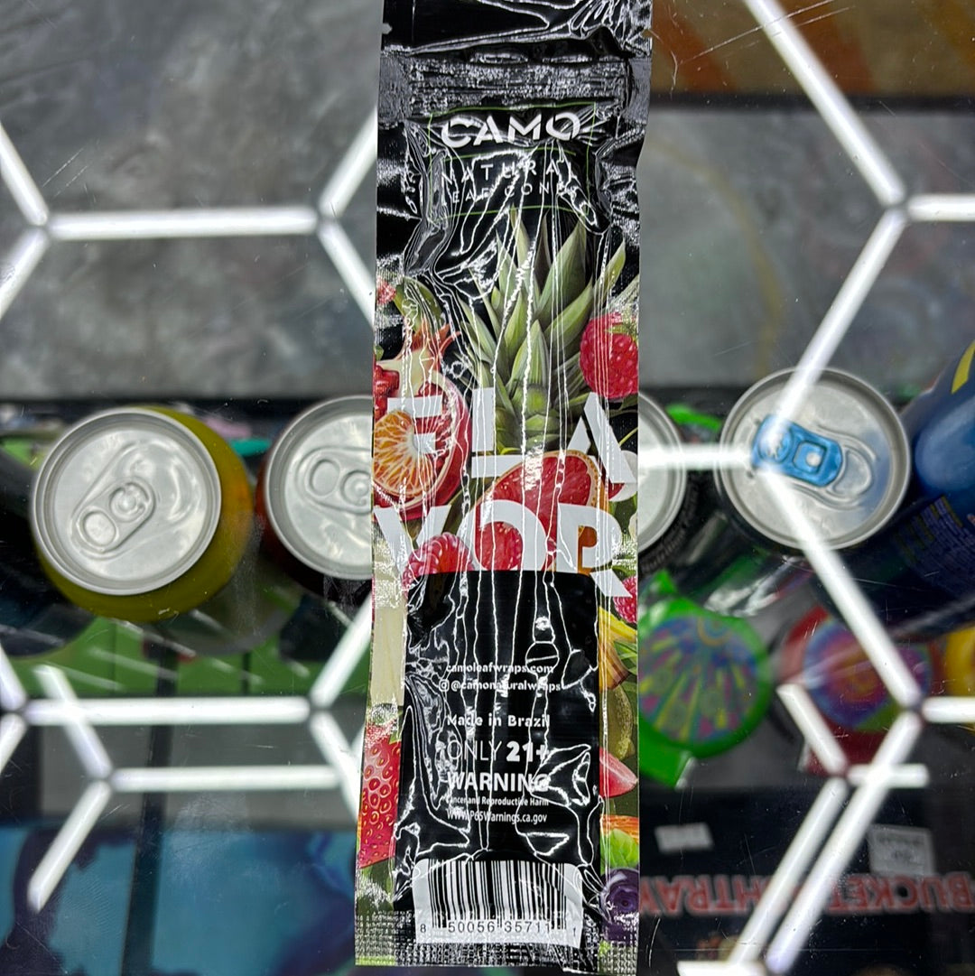 Camo green apple, natural leaf cones, 4 cones