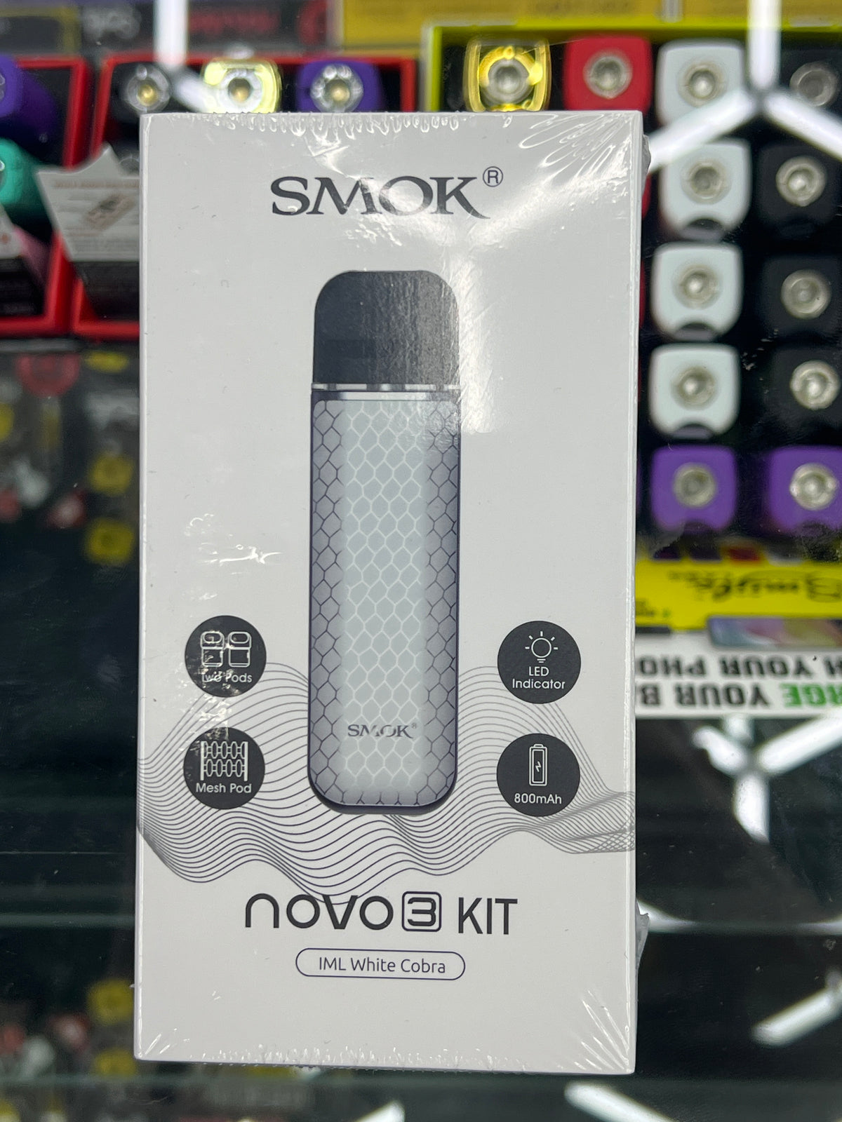 Smok Novo 3 Pod Starter Kit IML white cobra