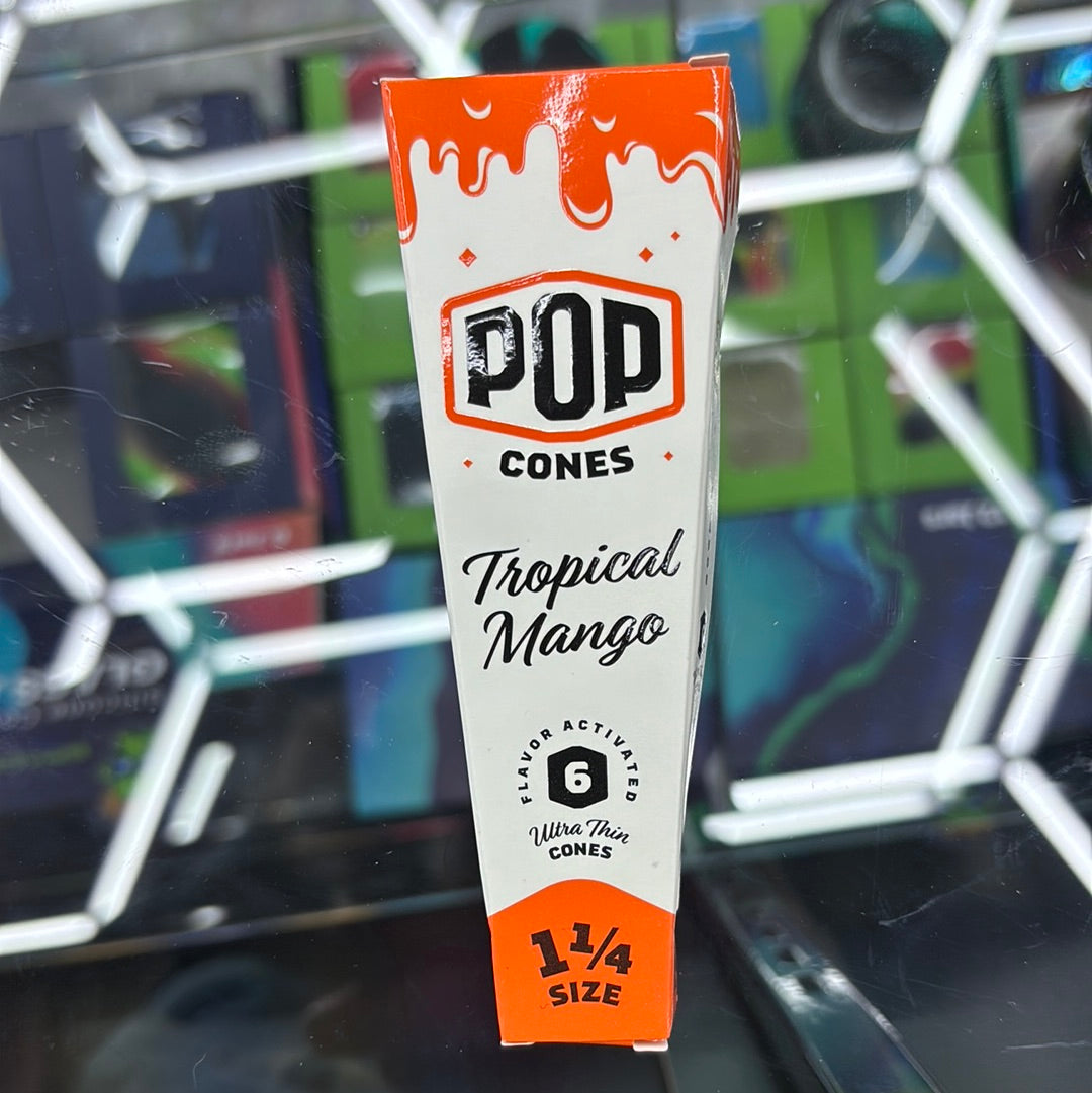 Pop cones tropical mango six pack 1 1/4