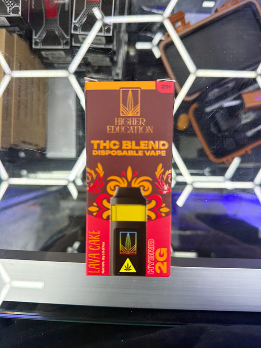 Higher Education Hemp blend 2g disposable vape Lava Cake Hybrid