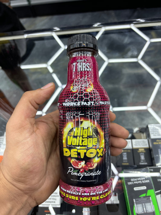 High voltage detox pomegranate 16oz detox drink