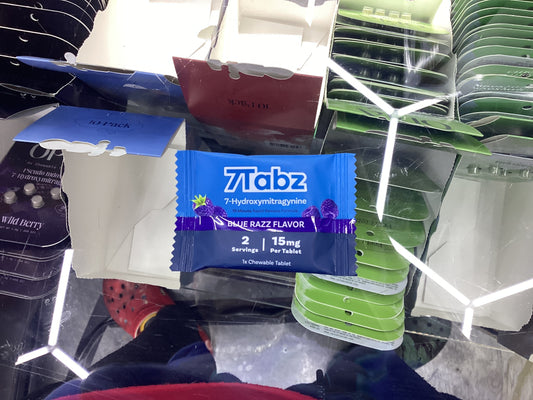 7tabz 7 hydroxymitragynine blue razz 15mg 2 servings