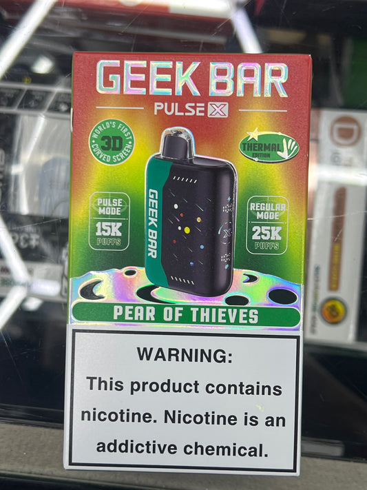 Geek bar pulse x pear of theives