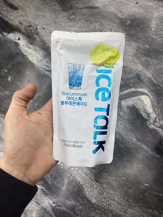 Ice talk blue lemonade