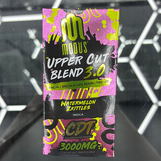 Modus upper cut blend 3.0 watermelon skittles Indica 3000mg
