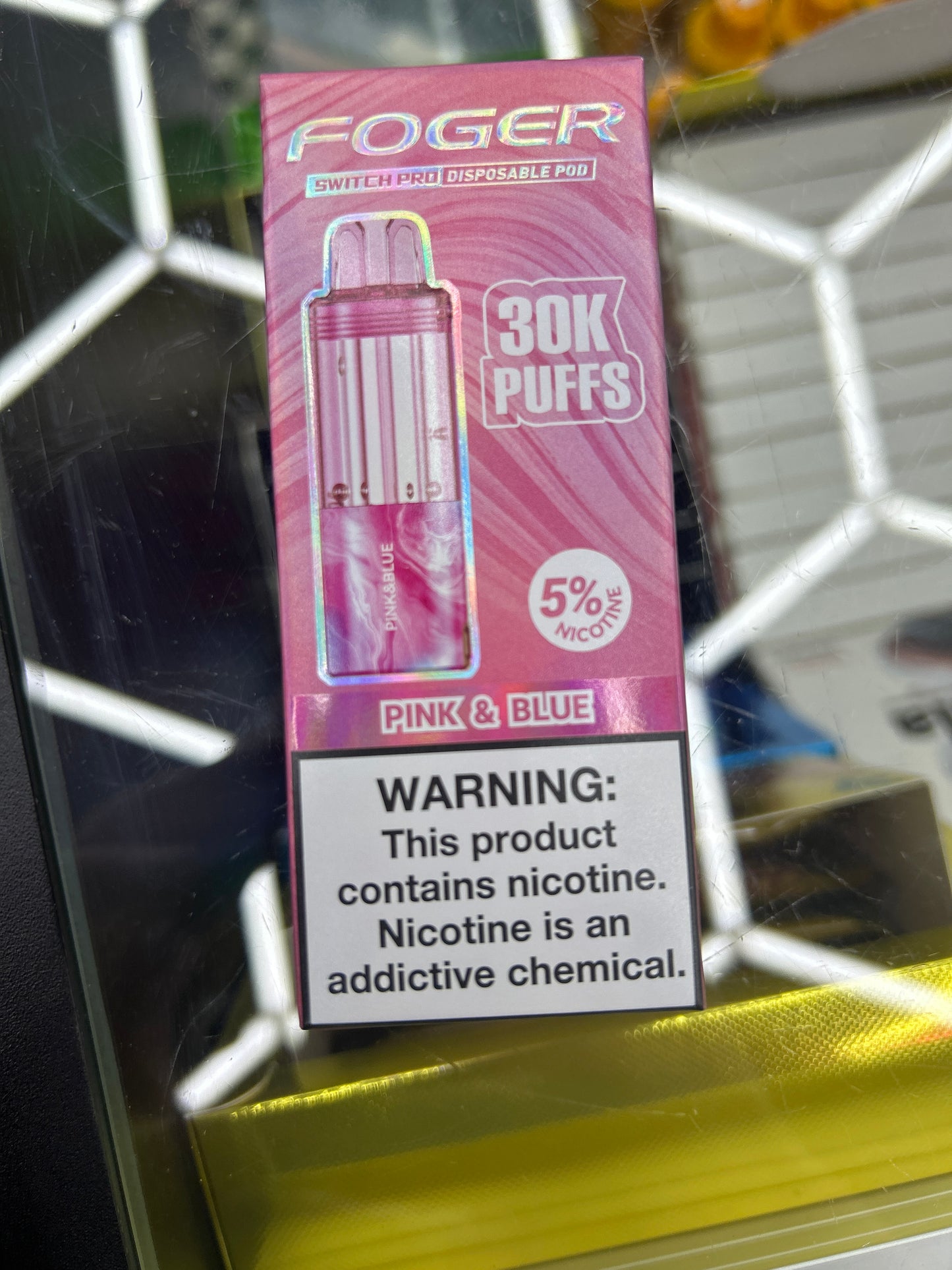 Fogger switch pro disposable pod 30k puffs pink & blue