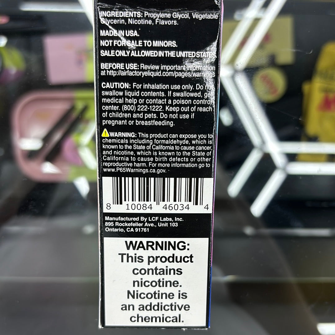 Air factory berry burst 3MG 100ML