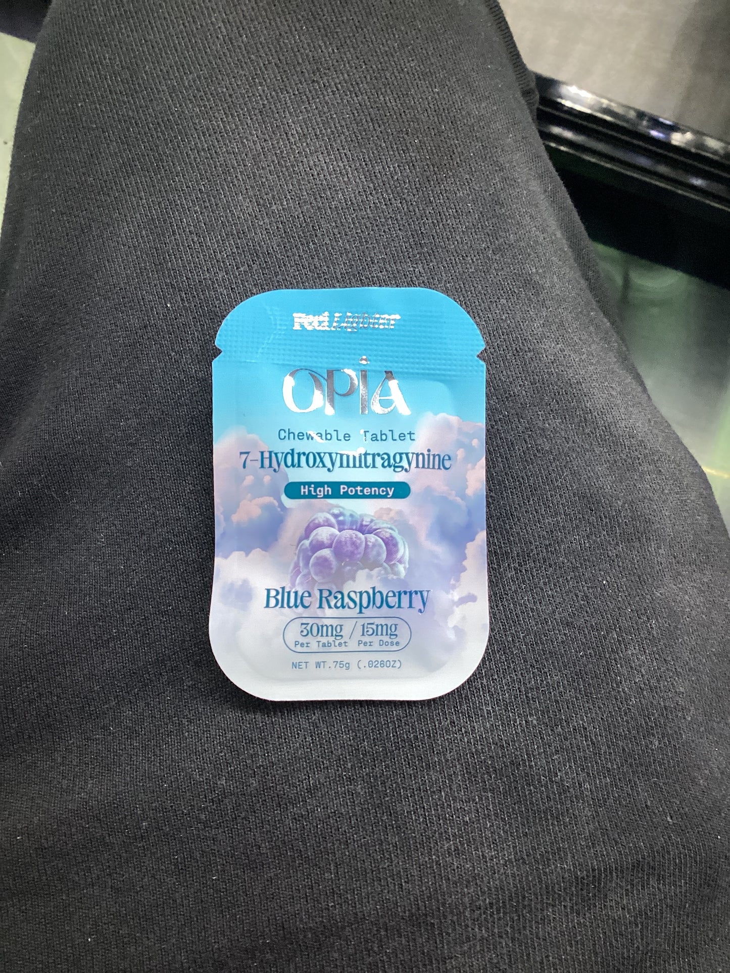 Opia single high potency 30mg blue raspberry