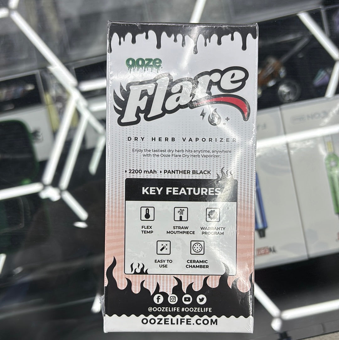 Ooze flare dry herb, vaporizer, black