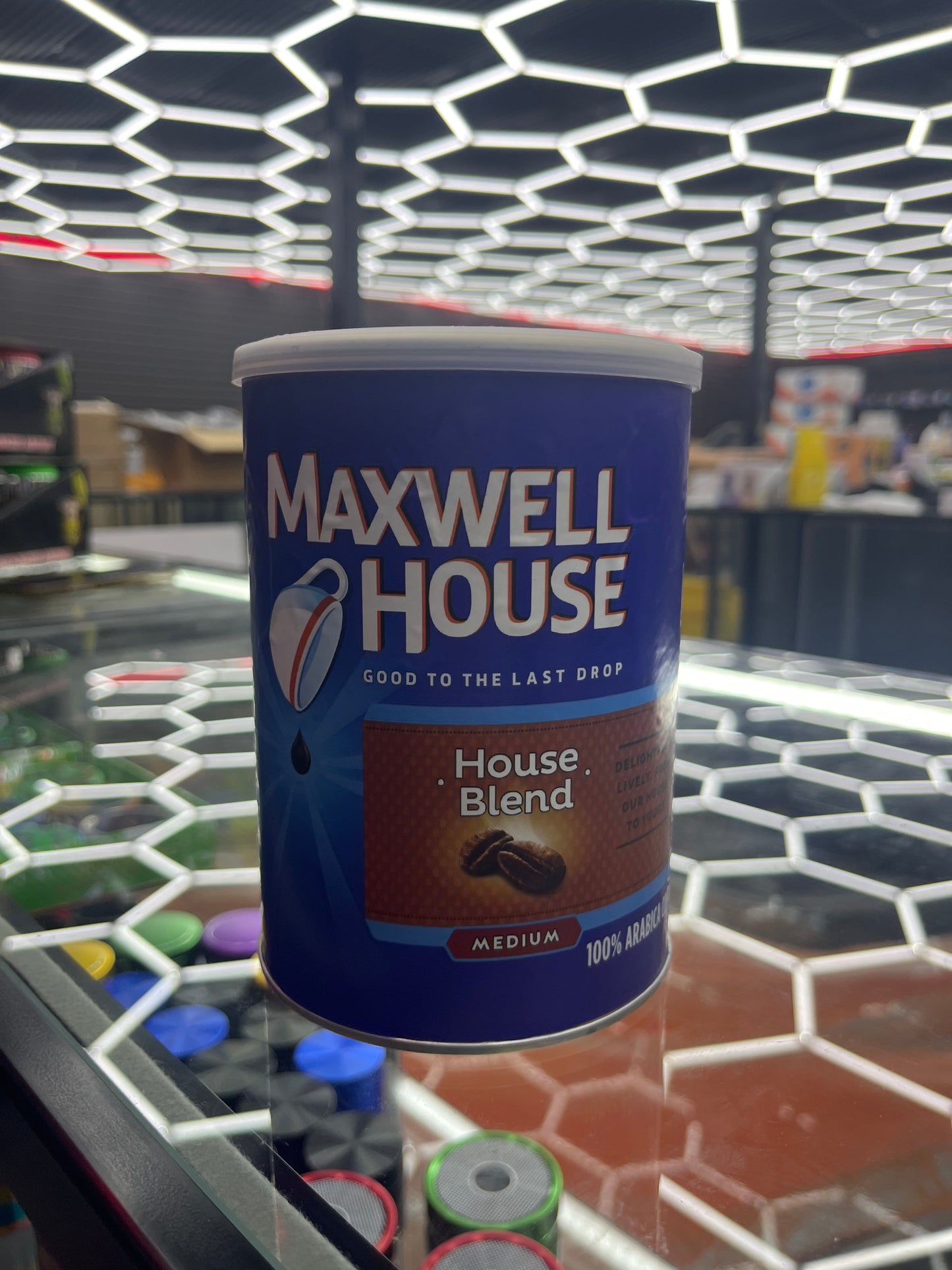 Maxwell house stash jar