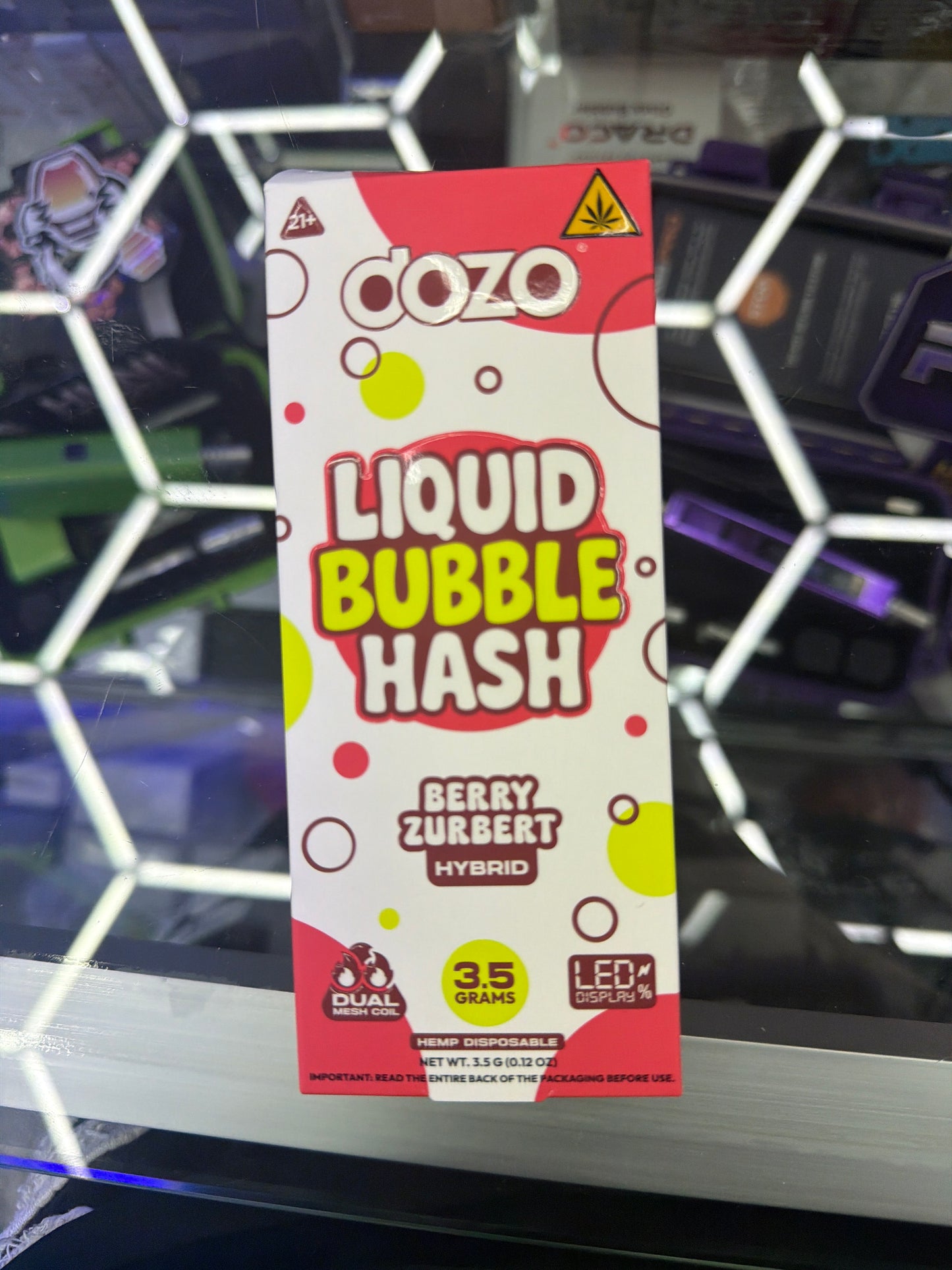 Dozo Liquid Bubble Hash 3.5g disposable Berry Zurbet Hybrid