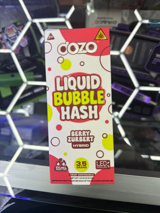 Dozo Liquid Bubble Hash 3.5g disposable Berry Zurbet Hybrid