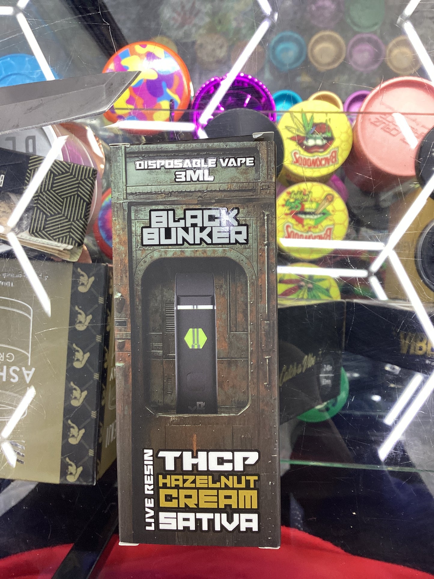 Black bunker disposable thcp vape thca sativa hazelnut cream 3ml