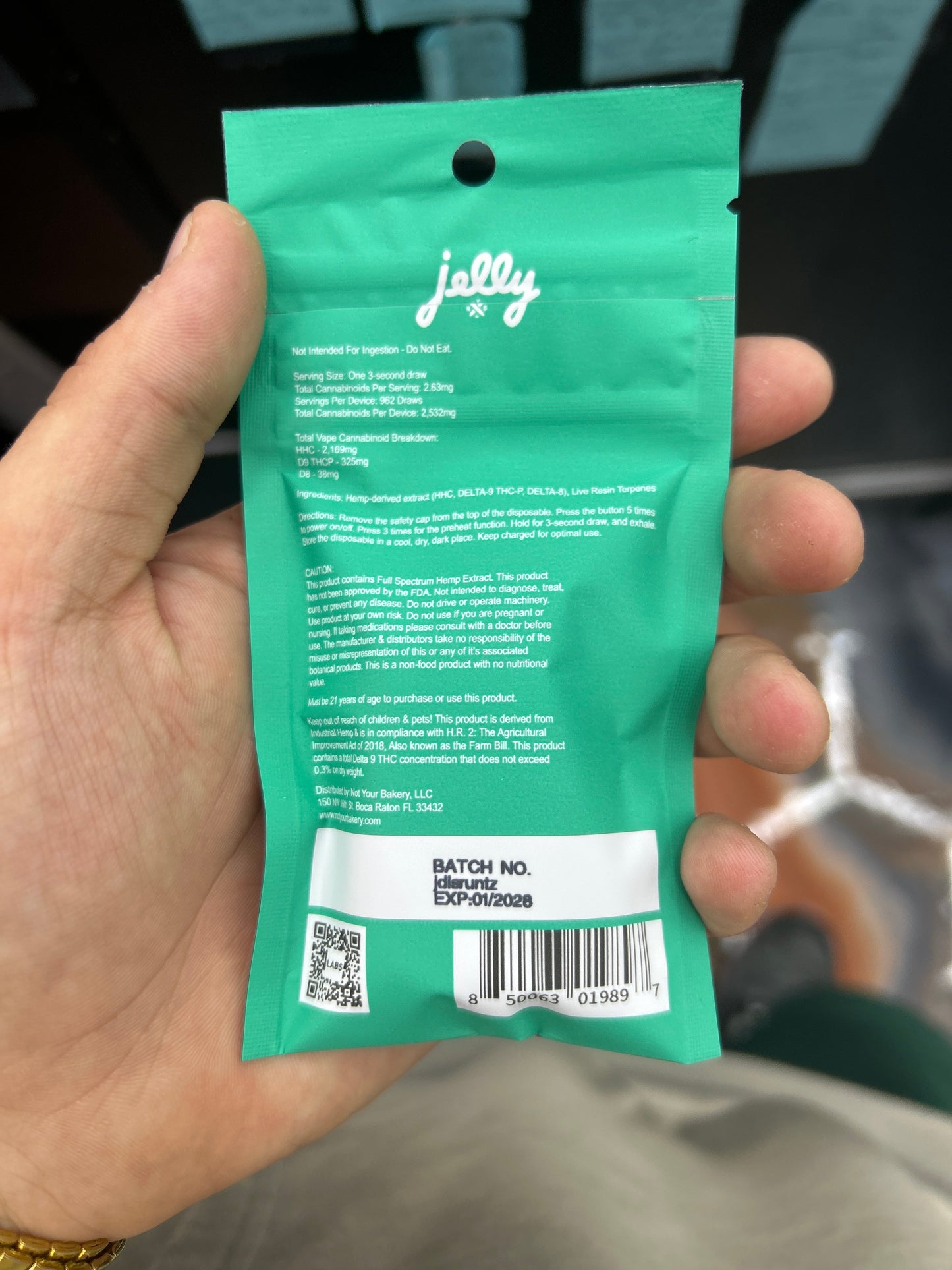 Jelly thcp live rosin disposable 3g strawberry runtz sativa