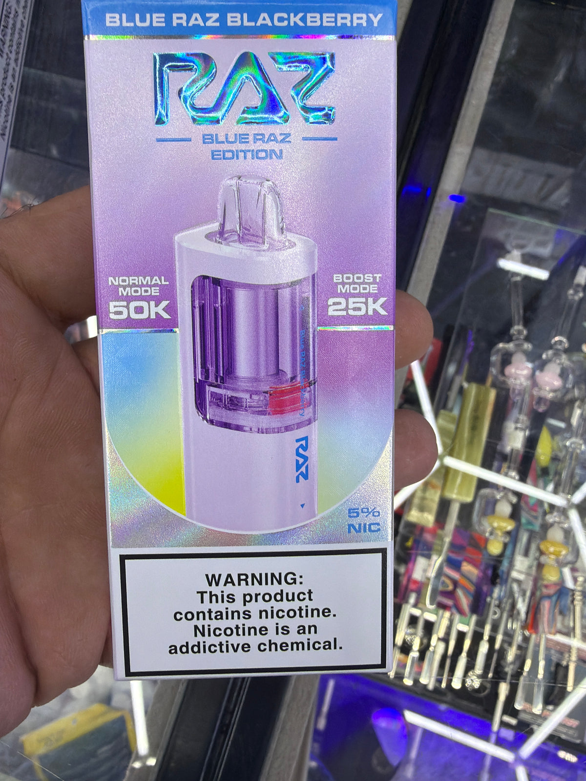 Raz blue razz blueberry 50 K