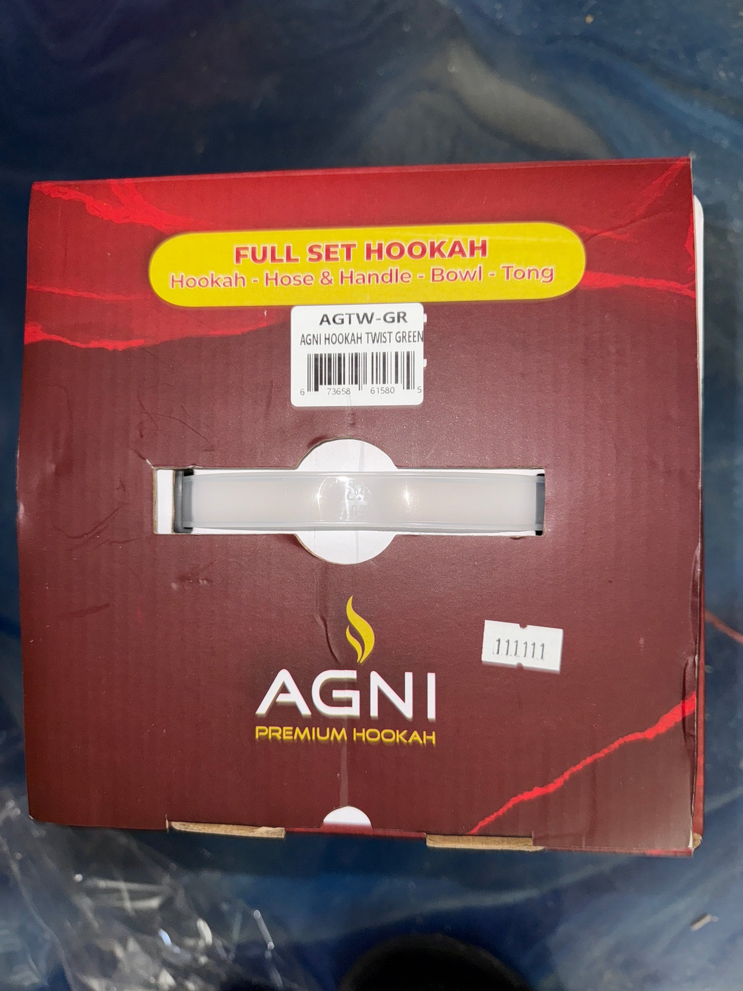 Agni hookah twist green