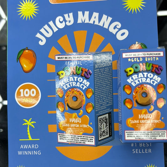 Donuts, mango 250 mg kratom extract